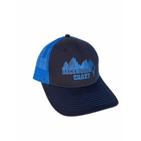 Hat light blue/charcoal BwC trucker