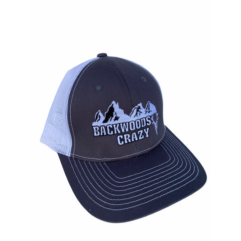Hat white/charcoal BwC trucker